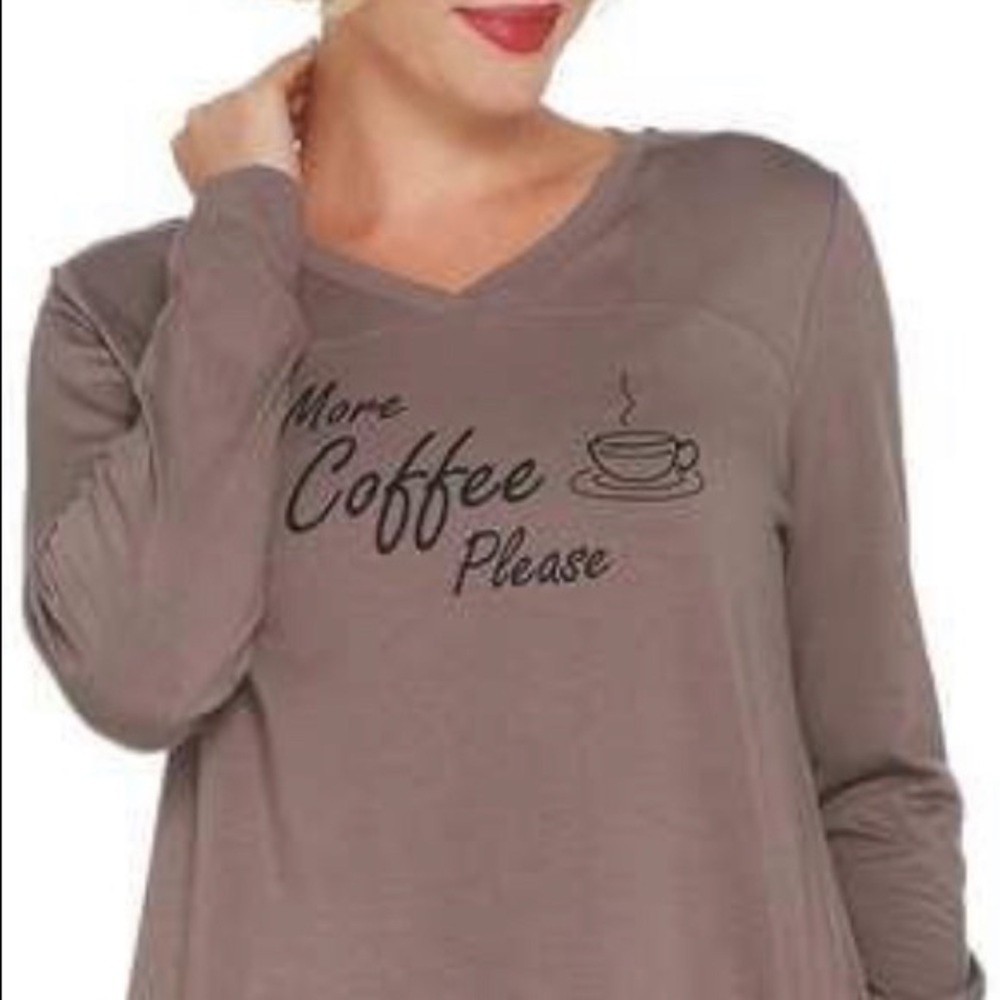 Anybody Cozy Knit More Coffee Pyjamas Set
